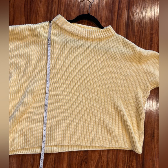 NWOT Frank & Eileen Montecito Classic Pullover Sweater Cotton Yellow M - Picture 5 of 5